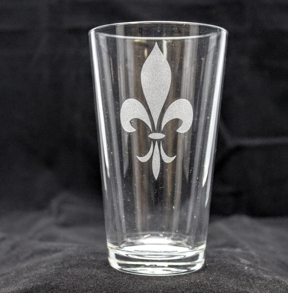 FDL#5 Pint Glass | 16 ounce | Laser Engraved | Permanently Etched | Heavy Bottom | New Orleans Style