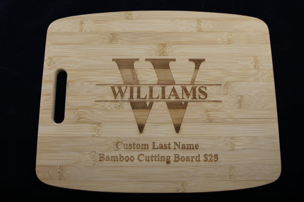 Custom Laser Engraved Cutting Board
