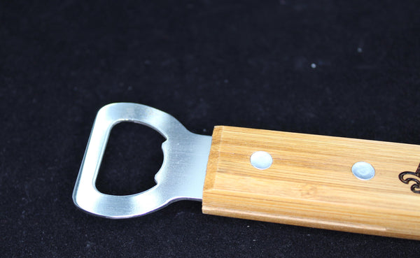 BBQ Flipper with Bottle Opener | Great Gift | Free Engraving | Team Logo | Gift for Griller