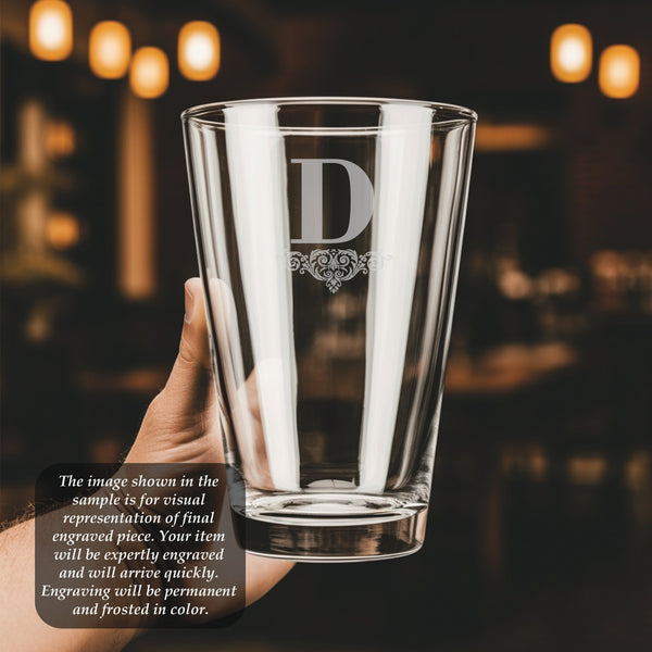 Power Pint Glass | 16 ounce | Laser Engraved | Permanently Etched | Perfect for a Cold Beverage