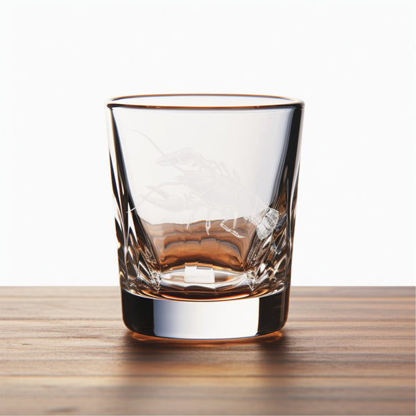 Crawfish Unique Laser Engraved Shot Glass - Stylish Barware Gift with Intricate Designs