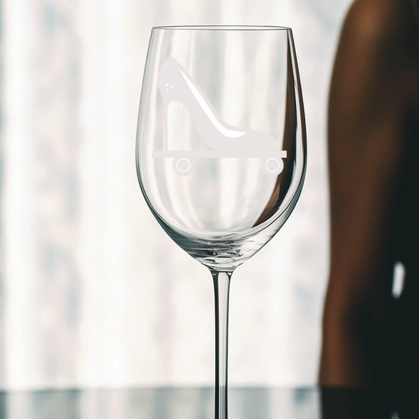 Shoe Float | Unique Laser Etched Wine Glass Stemware: Add a Touch of Style to Your Barware Collection