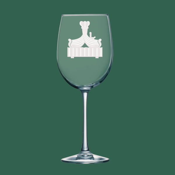 Royalty Float | Unique Laser Etched Wine Glass Stemware: Add a Touch of Style to Your Barware Collection