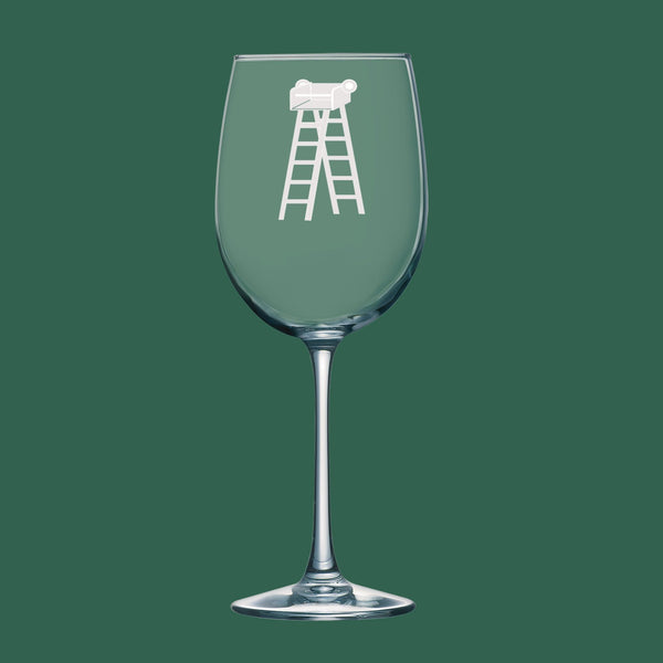 Mardi Gras Ladder  | Unique Laser Etched Wine Glass Stemware: Add a Touch of Style to Your Barware Collection