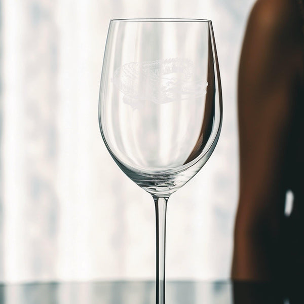 Gator | Unique Laser Etched Wine Glass Stemware: Add a Touch of Style to Your Barware Collection