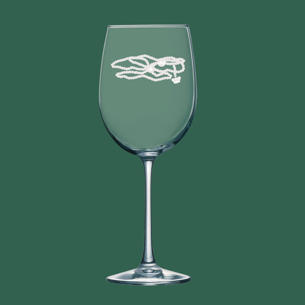 Beads | Unique Laser Etched Wine Glass Stemware: Add a Touch of Style to Your Barware Collection