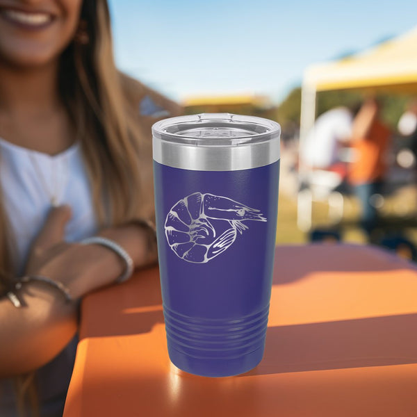 Shrimp | Stay Hydrated on the Go with a Double Insulated Travel Tumbler in Various Trendy Colors