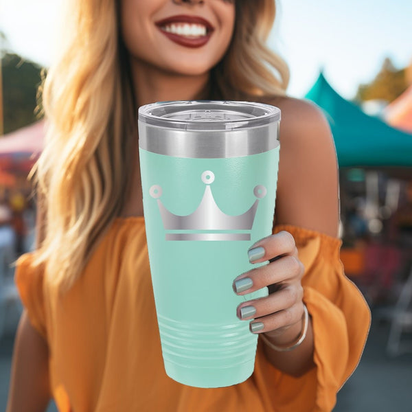 Crown #7 | Stay Hydrated on the Go with a Double Insulated Travel Tumbler in Various Trendy Colors