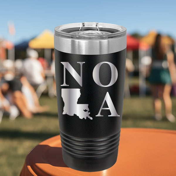 NOLA State | Stay Hydrated on the Go with a Double Insulated Travel Tumbler in Various Trendy Colors