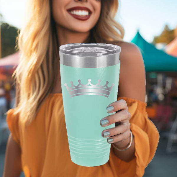 Crown #5 | Stay Hydrated on the Go with a Double Insulated Travel Tumbler in Various Trendy Colors